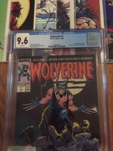 Wolverine 1 CGC 9.6 and Weapon X