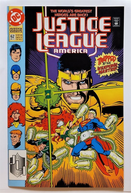 Justice League America #62 (May 1992, DC) NM-