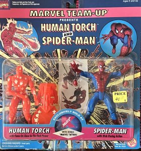 Marvel Team-up Kmart Exclusive Human Torch and Spider-man 1995