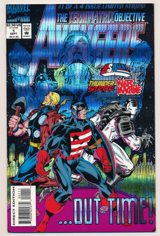 Avengers the Terminatrix Objective (1993 Marvel) #1-4 VF/NM Complete series