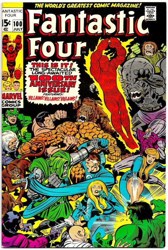 FANTASTIC FOUR #100 & #200 (1970/1978) 7.0 FN/VF  Two Big Milestone Issues!