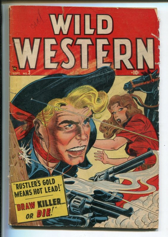 WILD WESTERN #3 1948-TIMELY-TWO-GUN KID-TEX MORGAN-ARIZONA ANNIE-good