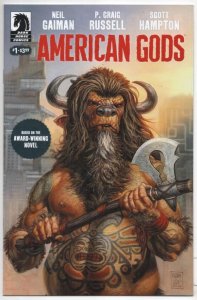 AMERICAN GODS #1, NM, 2017, 1st printing, Russell, Neil Gaiman, Fabry