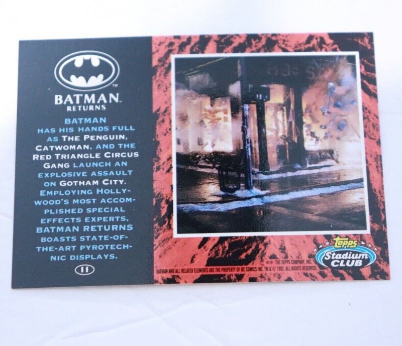 1992 Batman Returns Stadium Club #11