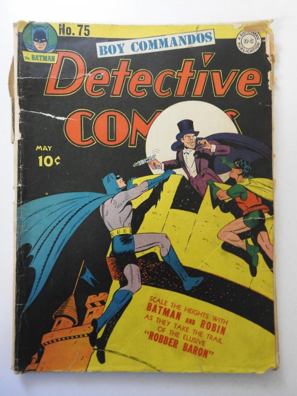 Detective Comics #75 (1943) FR Condition See description
