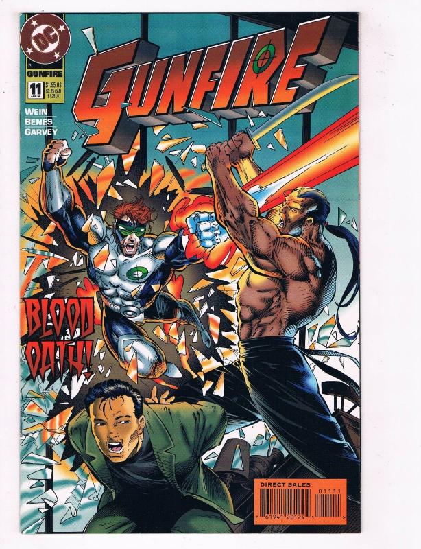 Gunfire #11 FN/VF DC Comics Comic Book Wein Apr 1995 DE38 AD11