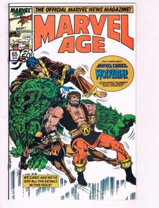 The Official Marvel News Magazine Marvel Age #65 VF Marvel Comic Book  DE7