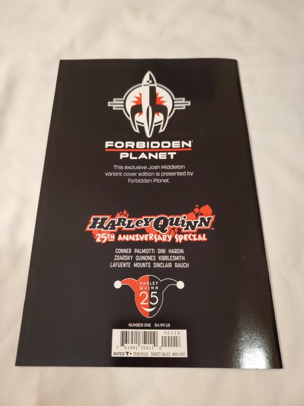 Harley Quinn 1 NM+ Forbidden Planet Excluive