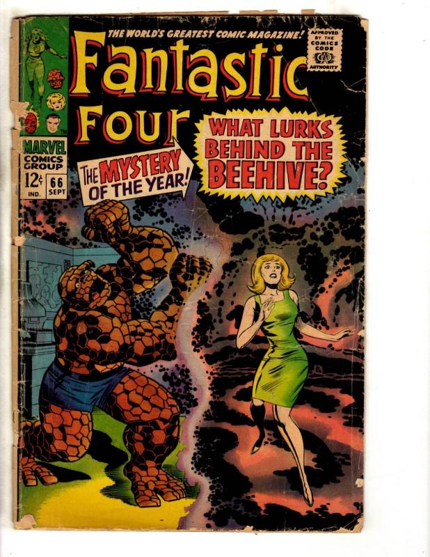 Fantastic Four # 66 GD Marvel Comic Book Thing Dr. Doom Human Torch Storm J313