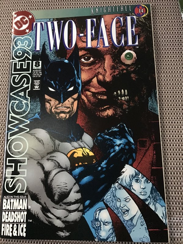 SHOWCASE ‘93 #7 & 8 run : DC 1993 NM-; TWO-FACE story, Knightfall x-over