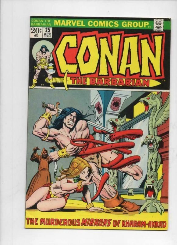 CONAN the BARBARIAN #25, VF, Robert Howard, Buscema, Marvel, 1970 1973