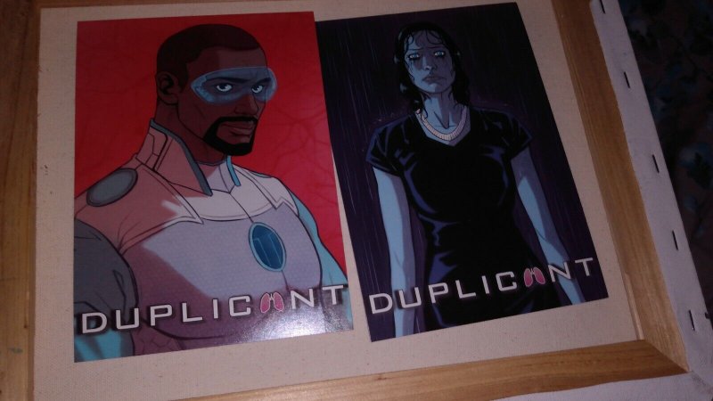 Duplicant Kickstarter Edition 1 Second Sight Publishing NM postcards bookmark