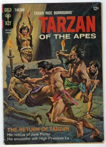 Tarzan Of The Apes # 156 VG Gold Key Edgar Rice Burroughs 1966