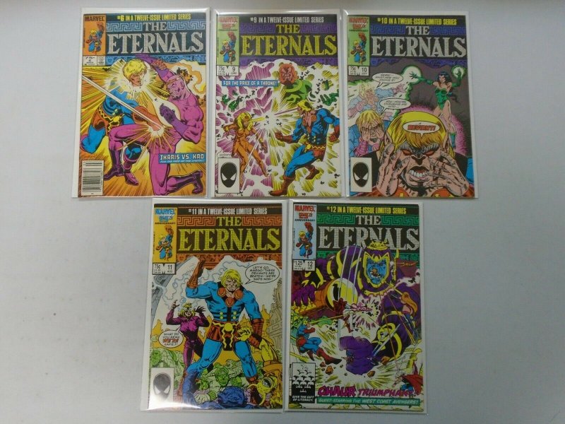 The Eternals lot 10 different issues from #1-12 8.0 VF (1985-86 2nd Series)