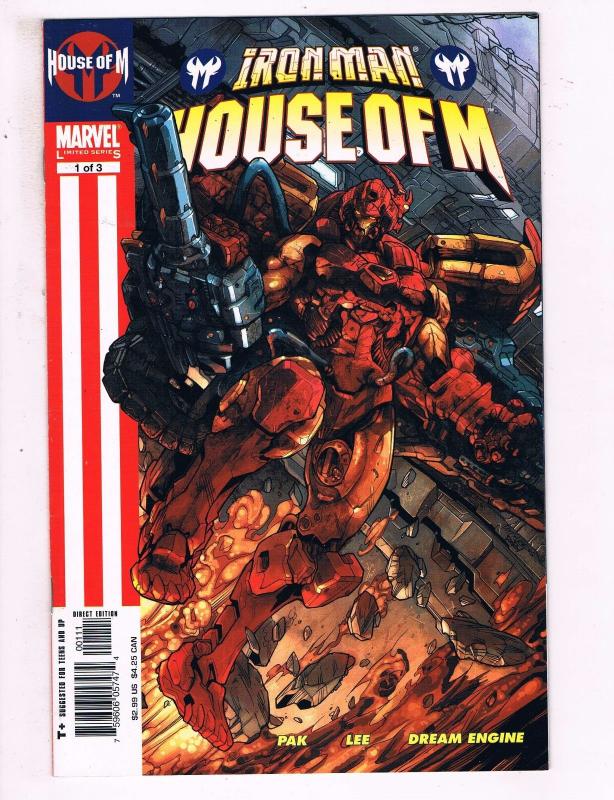 Iron Man House Of M #1 Of 3 VF Marvel Limited Series Comic Book Pak DE15