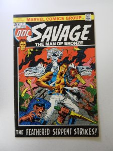 Doc Savage #2 (1972) VG condition  subscription fold