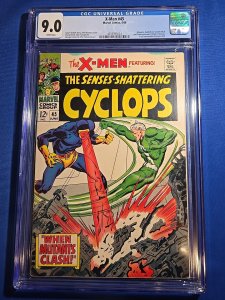 X-Men #45 CGC 9.0 (Marvel 1968)  Magneto, Quicksilver, Scarlet Witch & Toad!