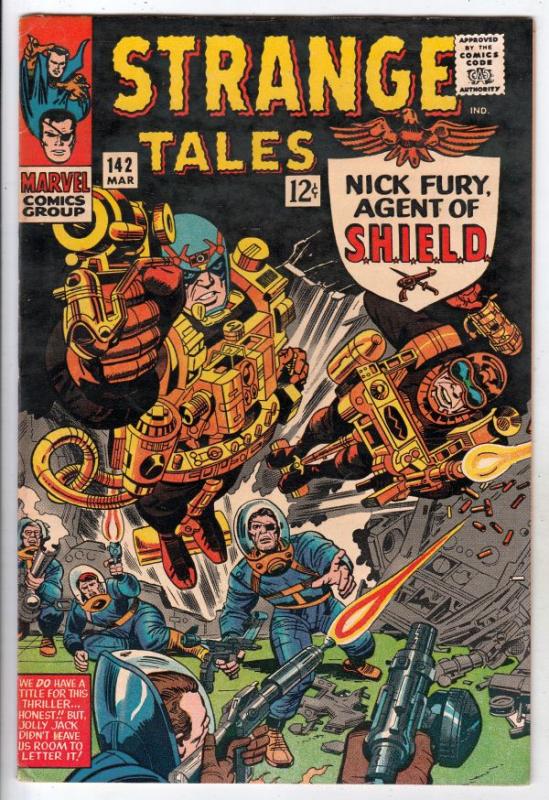 Strange Tales #142 (Mar-66) VF/NM High-Grade Nick Fury, S.H.I.E.L.D., Dr. Str...