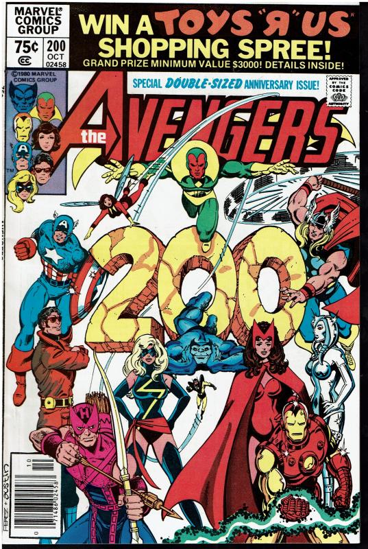 Avengers #200, 9.0 or Better *KEY Controvertial Issue* Carol Danvers Raped (10)