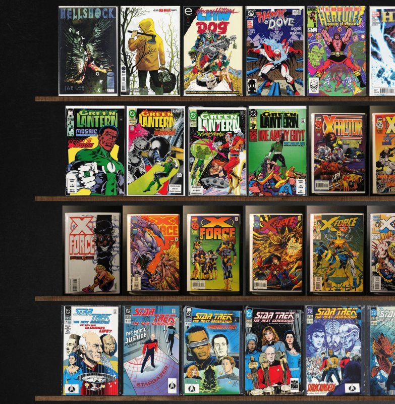 Huge Lot 140+ Comics with Green Lantern, X-Factor, X-Force, Sun Devils & More!