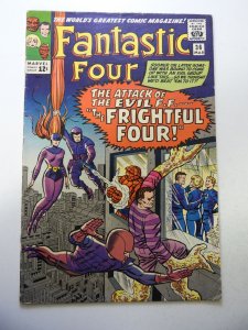 Fantastic Four #36 1st team app of Frightful Four & Medusa! VG/FN Cond ink bc