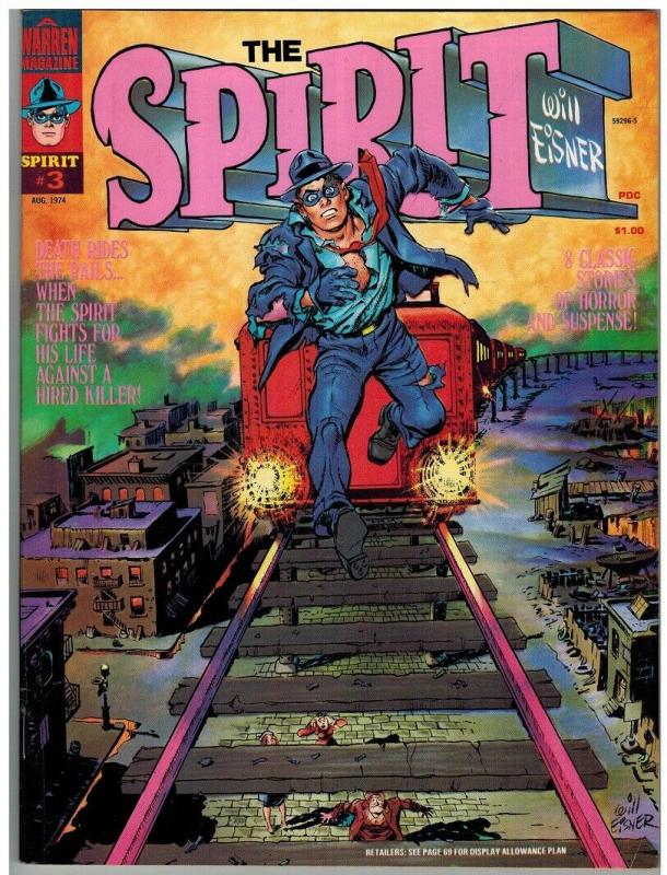 SPIRIT (WARREN/KITCHEN SINK) 3 VF SCARCER ISSUE COMICS BOOK