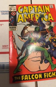 Captain America #118 (1969)red skull 2ns falcon see description