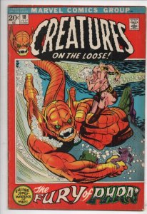 CREATURES on the LOOSE #18, VG+, Warrior of Mars, 1972, Bronze age