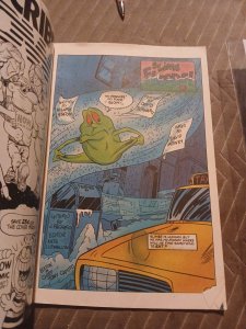 Slimer! Issue #2 June 1989 NOW Comics Poster Intact! The Real Ghostbusters