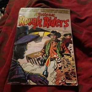 Western Rough Riders #1 Golden age 1954 precode gillmor magazines Stanley morse