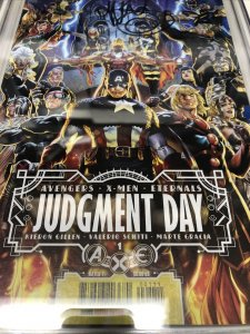 AXE Judgment Day (2022) # 1 (CGC SS 9.8) Signed Mark Brooks • Avengers x-Men