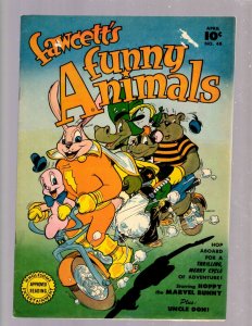 Fawcett's Funny Animals # 48 FN/VF Golden Age Comic Book Marvel Bunny JK7