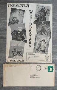 1970 FRANK FRAZETTA Worldbeaters Posters Inc Order Form & Letter VG/VG+