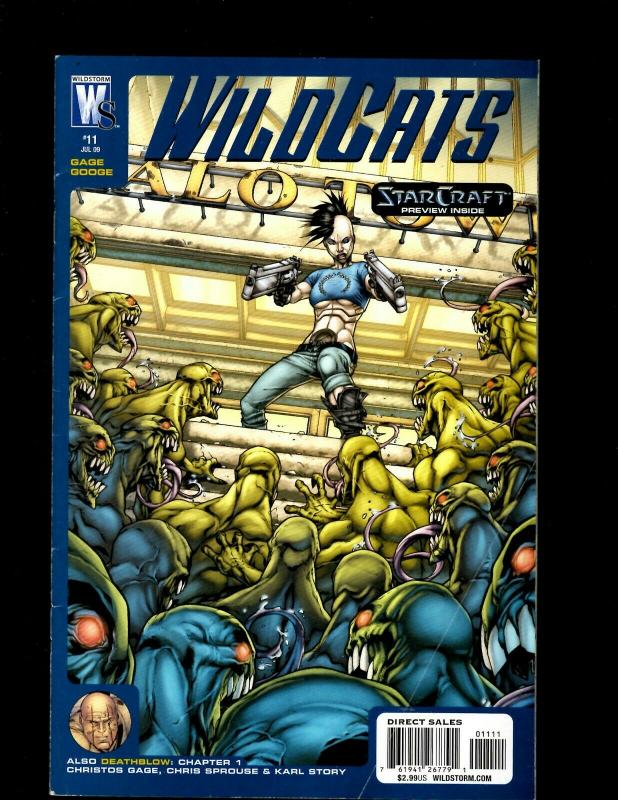 Lot of 12 Wildcats Wildstorm Comic Books #1 2 3 4 5 6 7 7 8 9 10 11 J398