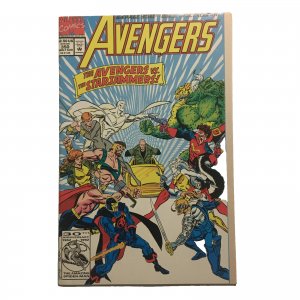 The Avengers #350 X-Men Reprints Avengers #53 Double Foldout Cover Flipbook 1992