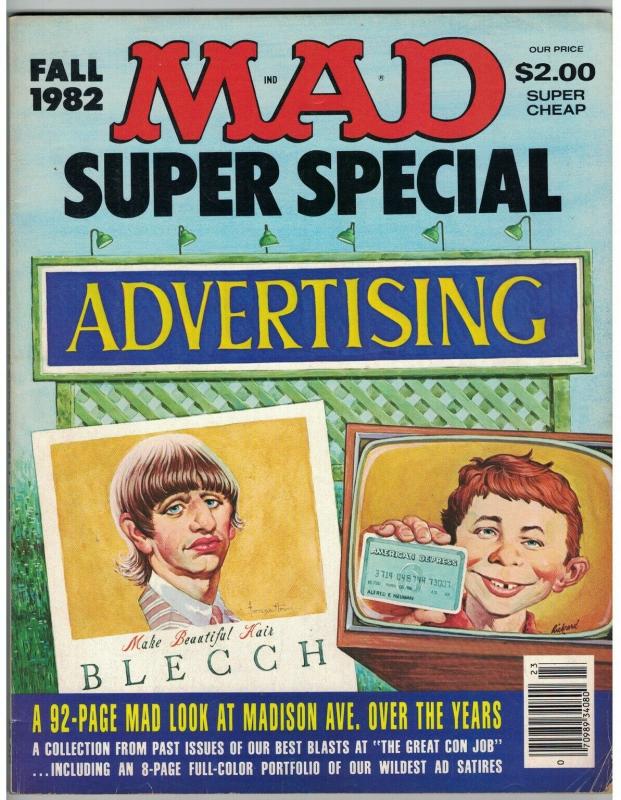 MAD SPECIAL (1982) 40 VG+ with 92 pp LOOK AT ADVERTISIN