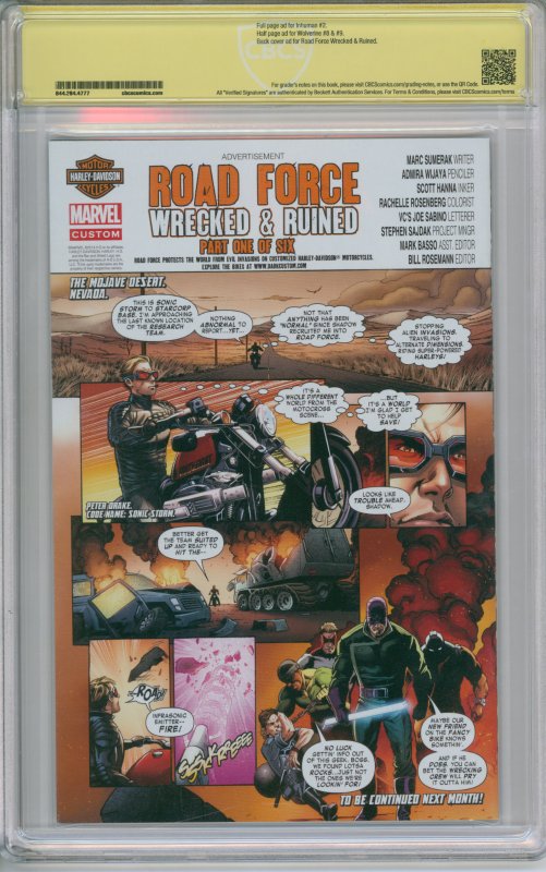 Miles Morales: Ultimate Spider-Man #1 CBCS 9.4 2nd Printing Verified Signature