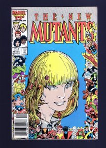 New Mutants #45 - Marvel 25th Anniv. Frame Cover. Newsstand Edition. (6.0) 1986