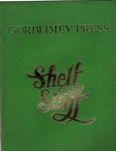 Gorblimey Press Shelf Stuff 1975 Barry Smith Art Book Folder Comic TD14