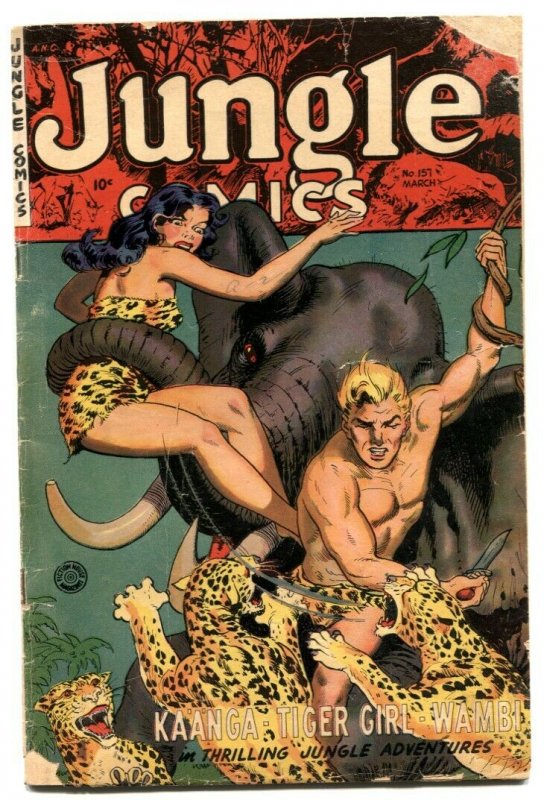 Jungle Comics #157 1953- Tiger Girl by Matt Baker G/VG