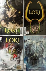 ??Loki (2023) 4pack Variants | Marvel Comics| Thor Artgerm