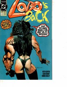 Lot Of 2 DC Comic Lobo's Back #2 and Animal Man #62 Batman ON13