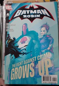 BATMAN AND ROBIN # 4 2009 DC COMICS  grant  MORRISON  RED HOOD