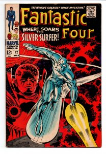 Fantastic Four #72 - Silver Surfer cover - 1968 - FN/VF 