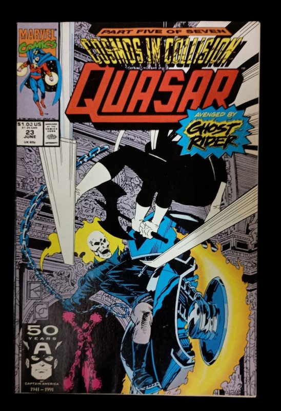 Quasar #23-24 Cosmos in Collision Pt 5 & 5 Marvel Comics 1991 VF