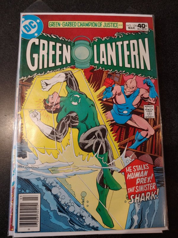 Green Lantern #126-1980 fn 6.0 Denny O'Neil Power War The Shark HIGH GRADE NM