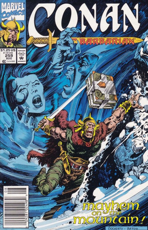 Conan the Barbarian #259 (Newsstand) FN ; Marvel | Shuma-Gorath Part 8
