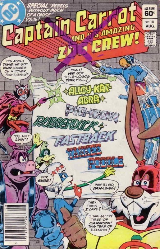 Captain Carrot and His Amazing Zoo Crew #18 (Newsstand) VF; DC | save on shippin