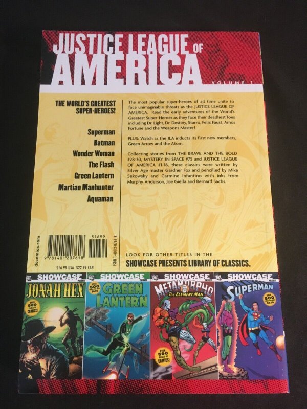 SHOWCASE PRESENTS JUSTICE LEAGUE OF AMERICA Vol. 1 Trade Paperback