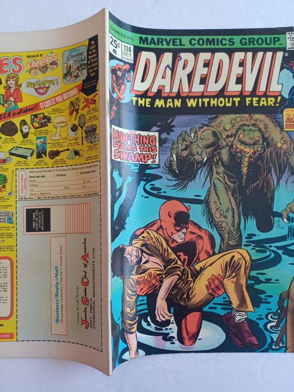 Daredevil #107 - Black Widow - Man-Thing - 1st full Deathstalker - 1974 - (-VF)
